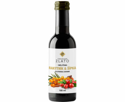 100% Bio Rakytníková šťava a šípka 185ml